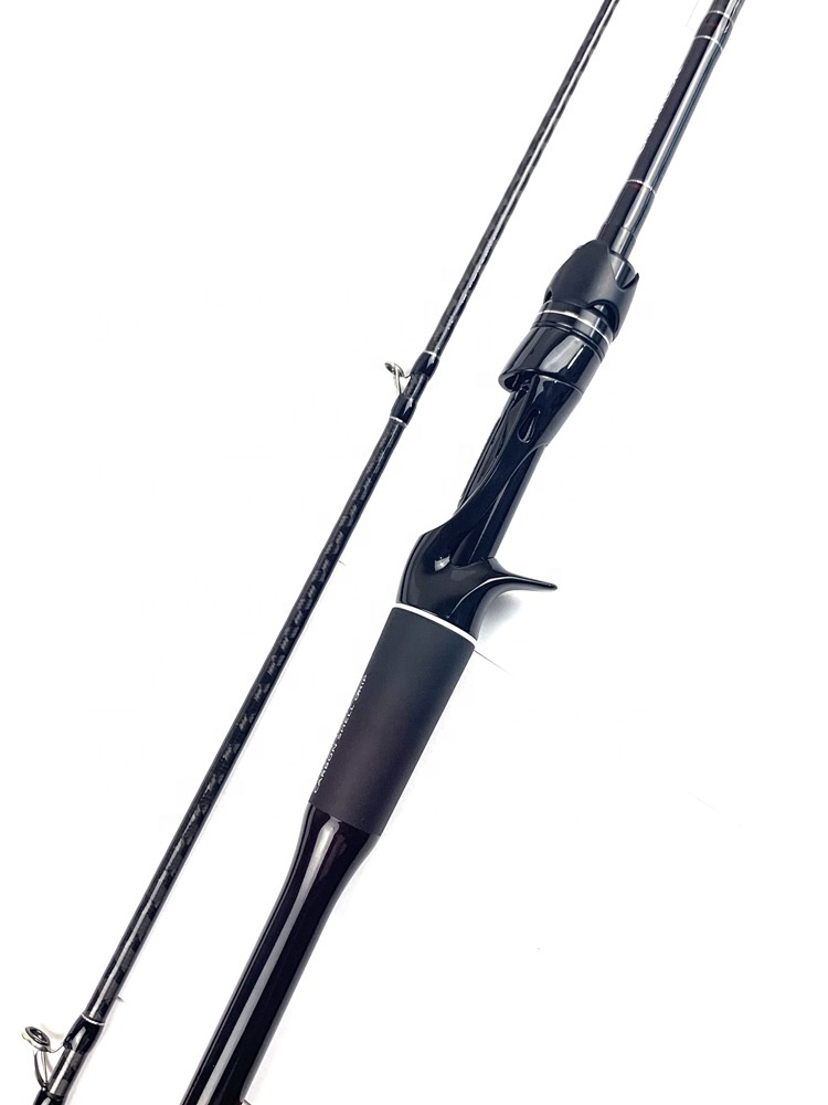Fishing Rod Carbon Fiber - Angelrute für Boote, Superharte Salzwasser-Kohlefaser-Teleskopstange, 2,08m