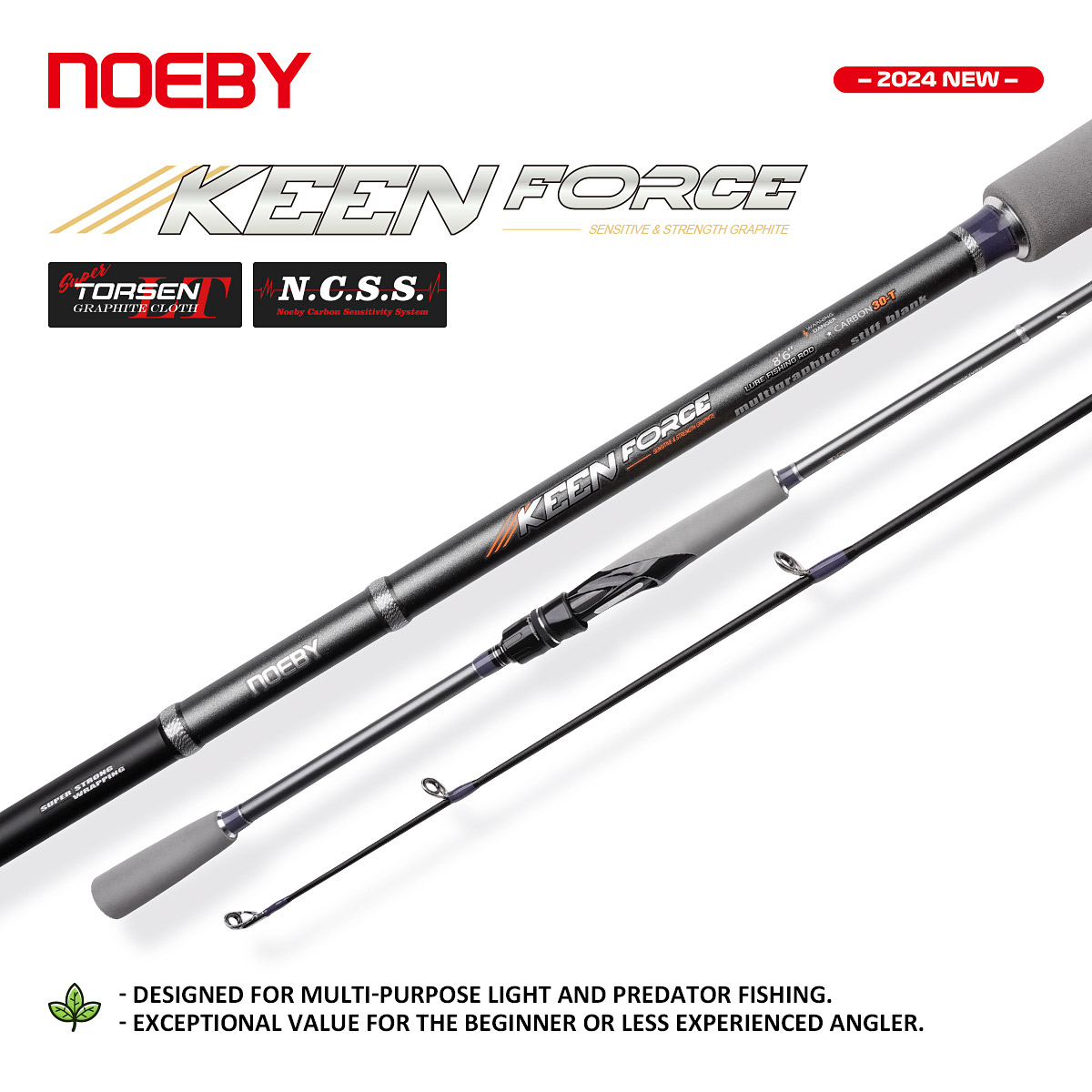 Fishing Rod Surf - NOEBY Light Game Spinnrute 2,04m-2,9m Eging